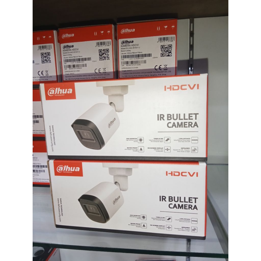 Dahua Kamera Analog Outdoor HAC-b1A21-U 2MP 1080P Tahan Air IP66 dengan Teknologi 3D DNR dan Apertur
