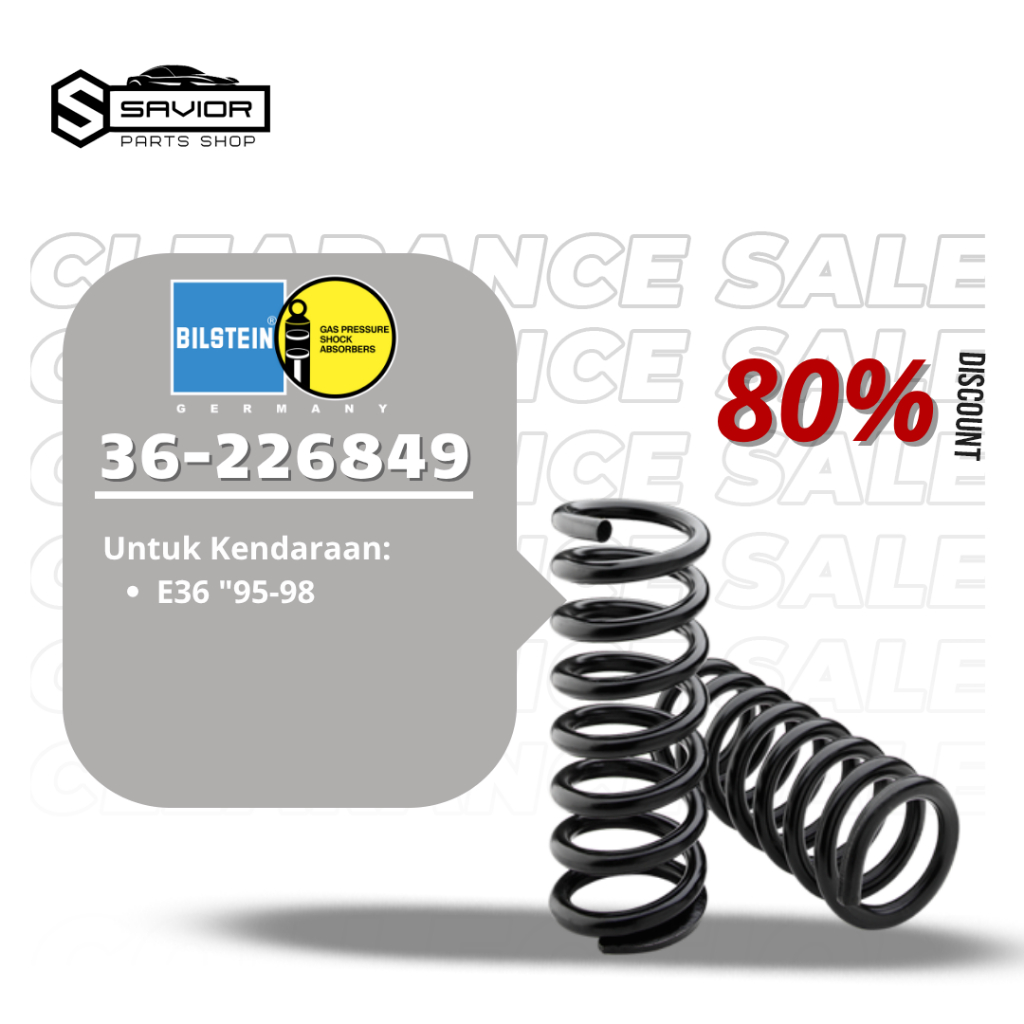 Coil Spring / Per Koil Bilstein BMW E36 "95-98 - 36-226849