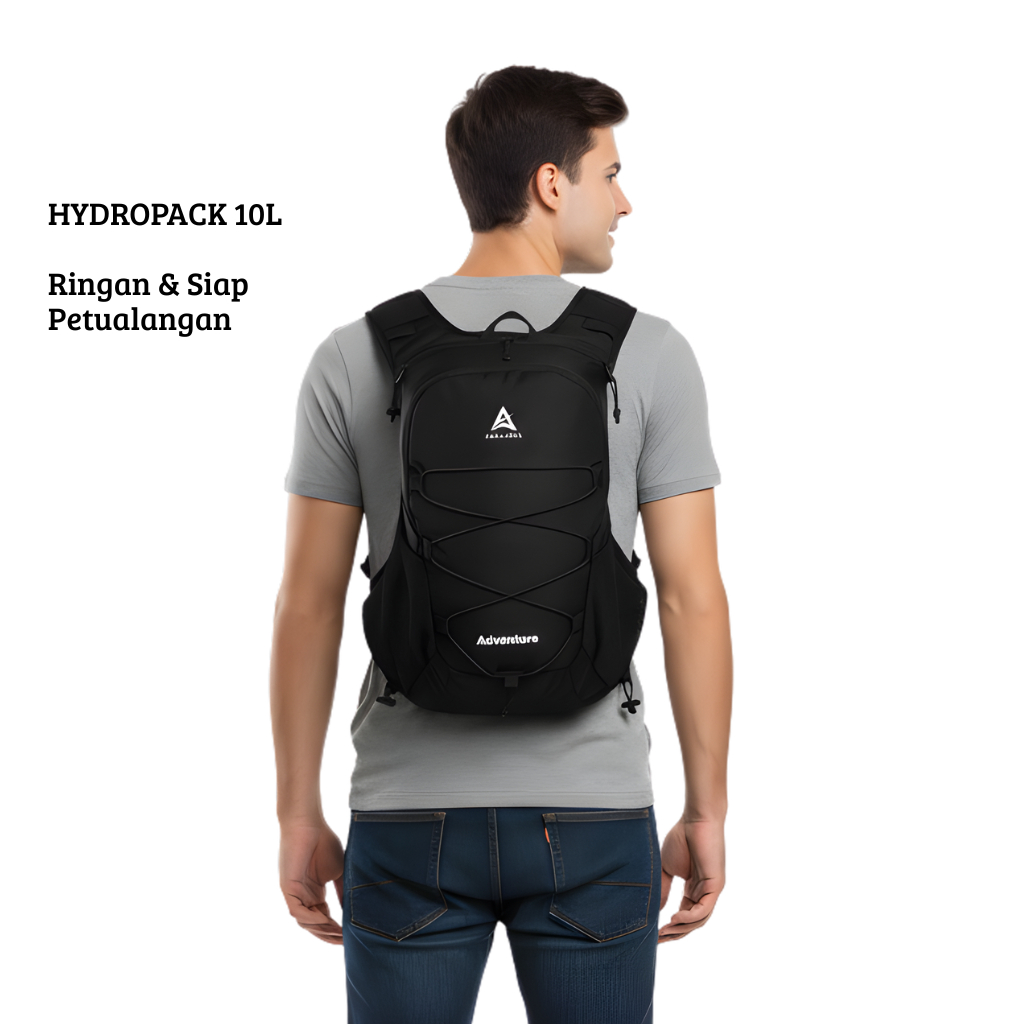 Tas Hydropack 10 Liter Backpack Running Sepeda Hiking Tas Olahraga Outdoor Multifungsi Unisex 10L