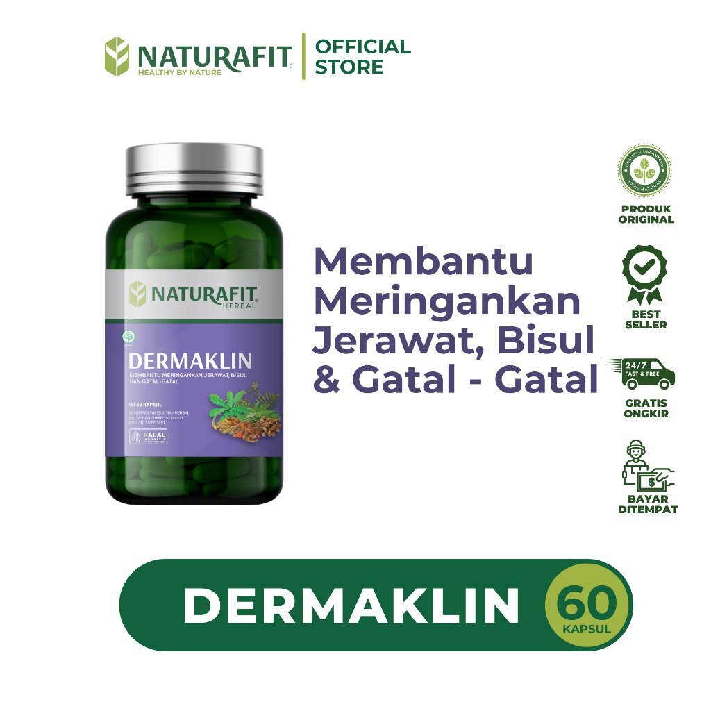 Obat Jerawat Suplemen Kesehatan Kulit Kapsul Dermaklin