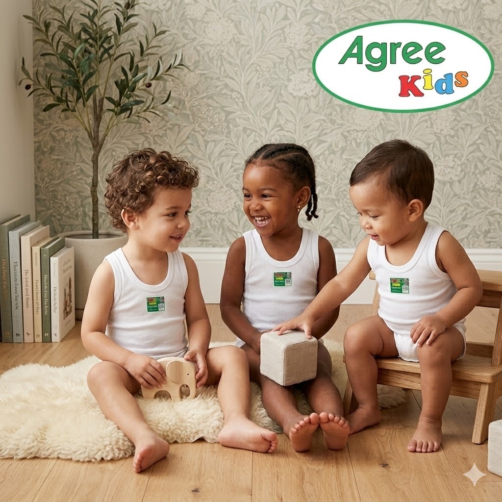 ( 3pc ) Singlet Agree St 02 | Singlet Anak Agree | Kaos Dalam Agree | Kaos Singlet | Kaos Agree Kids