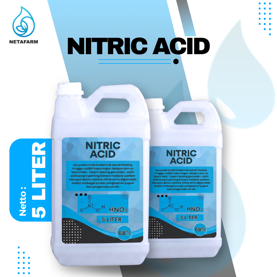 Nitric Acid 68% - HNO3 Kemasan 5 Liter
