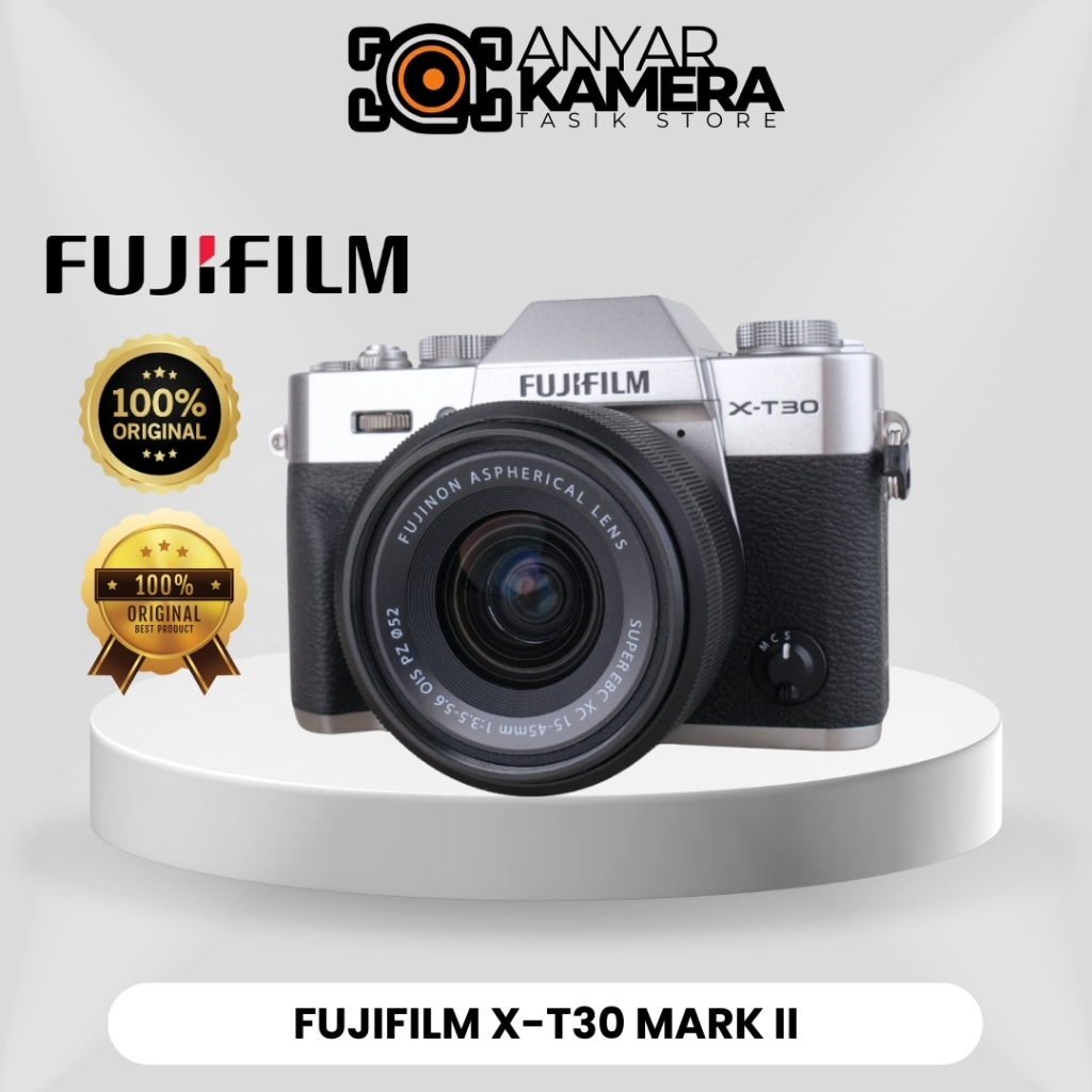 Kamera Fujifilm X-T30 Mark II Kit 15-45mm | Kamera Mirrorless Fujifilm XT30 II Excellent Grade A+