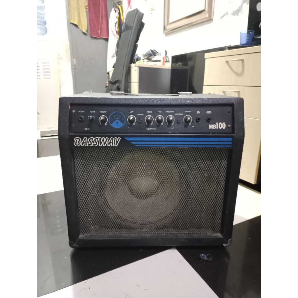 ampli bass 12in bassway bekas