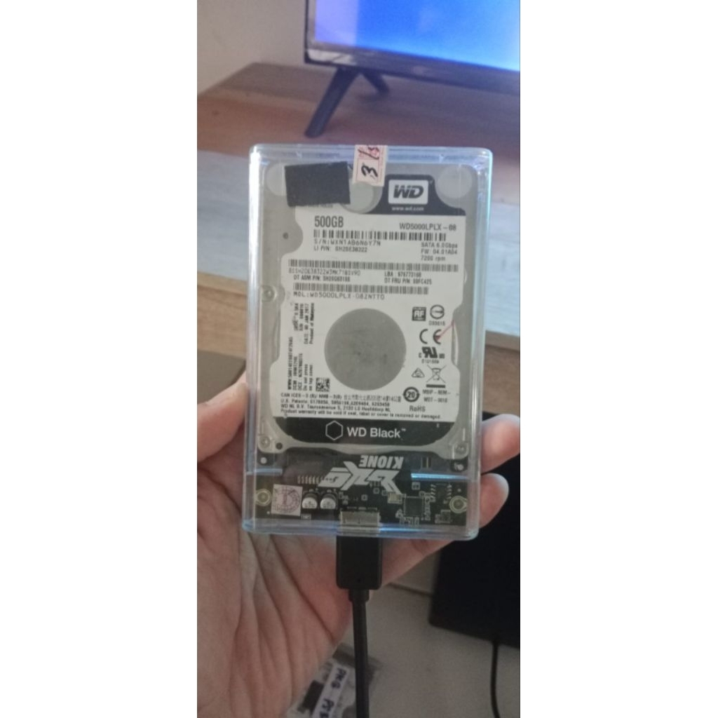 HDD PNP PS4 500GB WD Black 7200RPM | Harddisk PS4 Slim | HDD Laptop 500GB