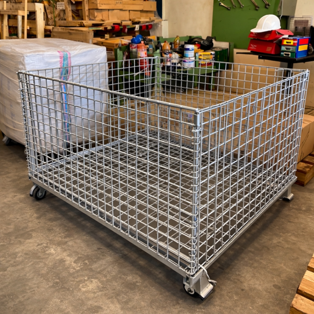 PALLET MESH KERANJANG BESI LIPAT DALTON