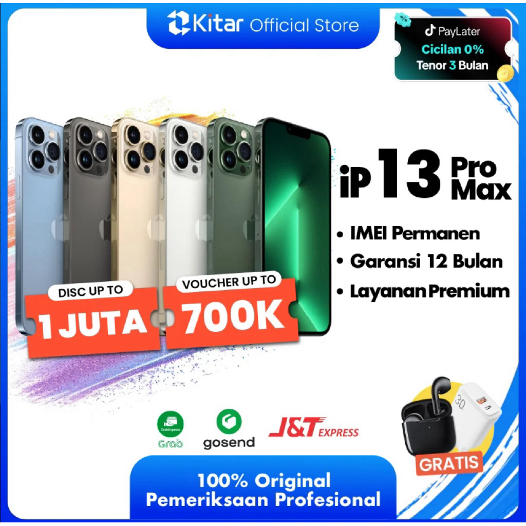 iPhone 13 promax resmi IBox penyimpanan 1T
