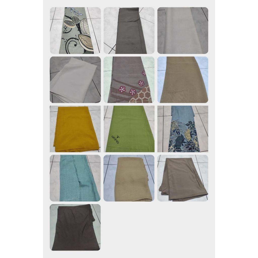 Pl jilbab segiempat motif