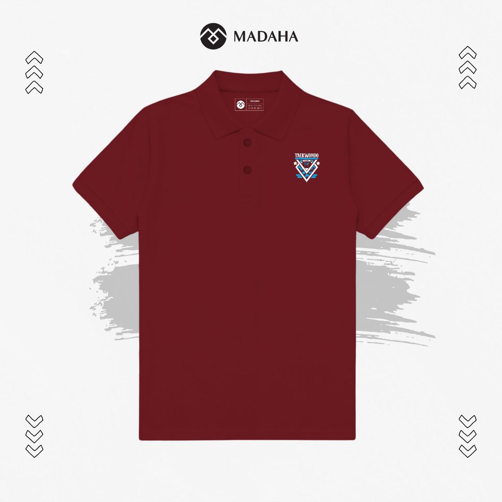 Madaha Polo Shirt Kaos Kerah Taekwondo Bushido Figther