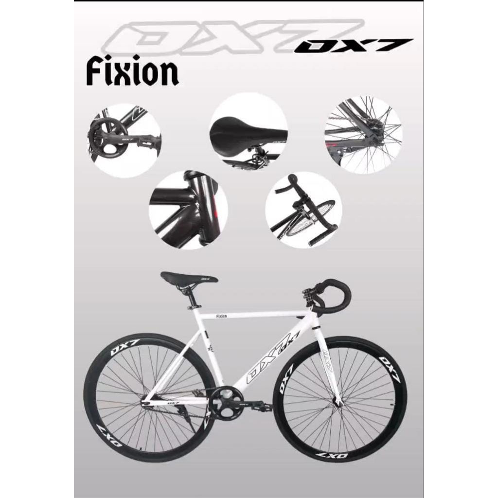 SEPEDA FIXIE OX7 REM TORPEDO / ROAD BIKE / SEPEDA BALAP
