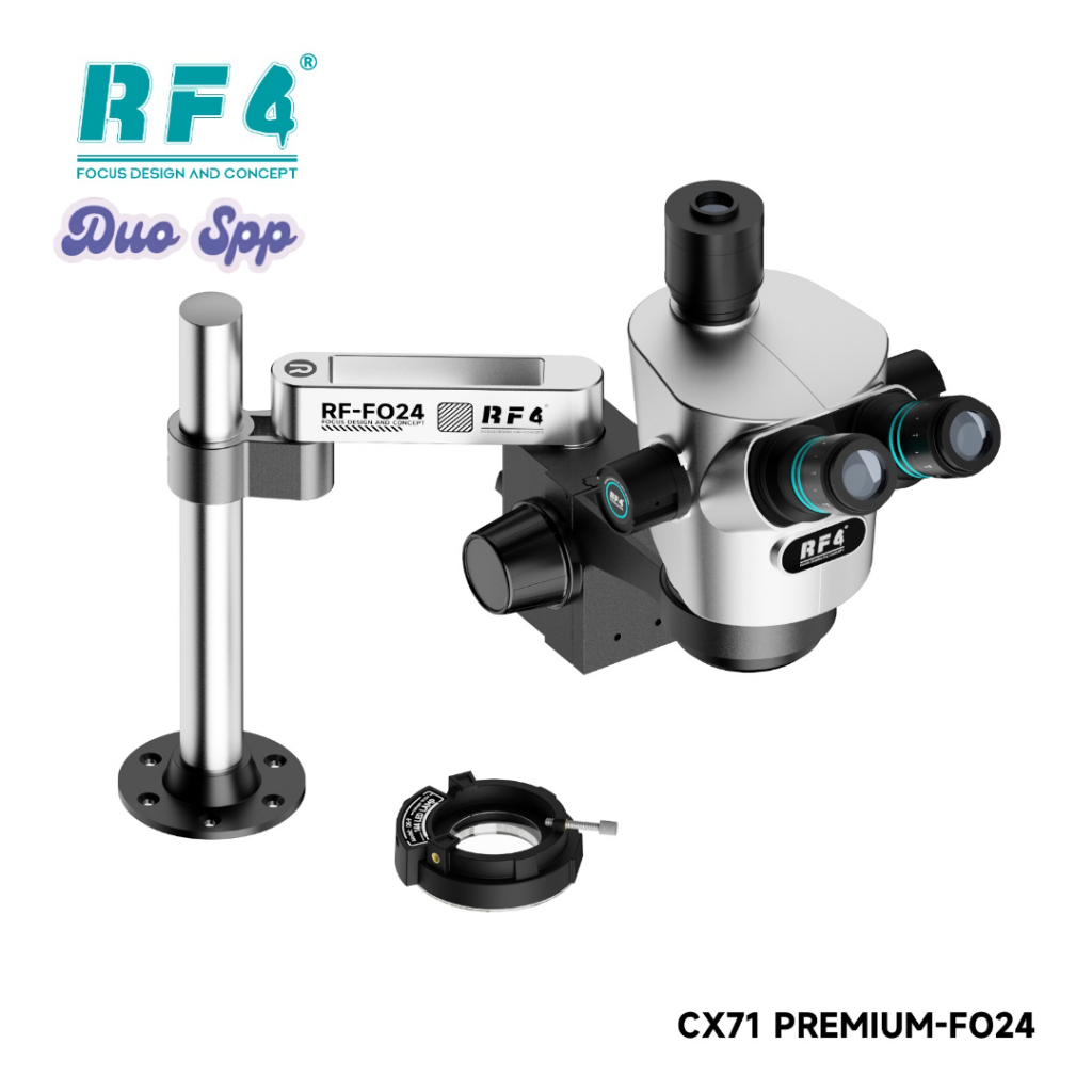 DUOSPP RF4 CX71P-FO24 CX71 PREMIUM - FO24 - Mikroskop Trinokular Anti-Fatigue Design 6.5 - 65X Zoom