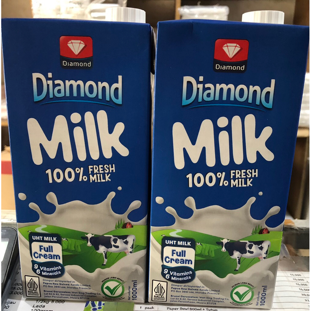 susu full cream diamond 1liter