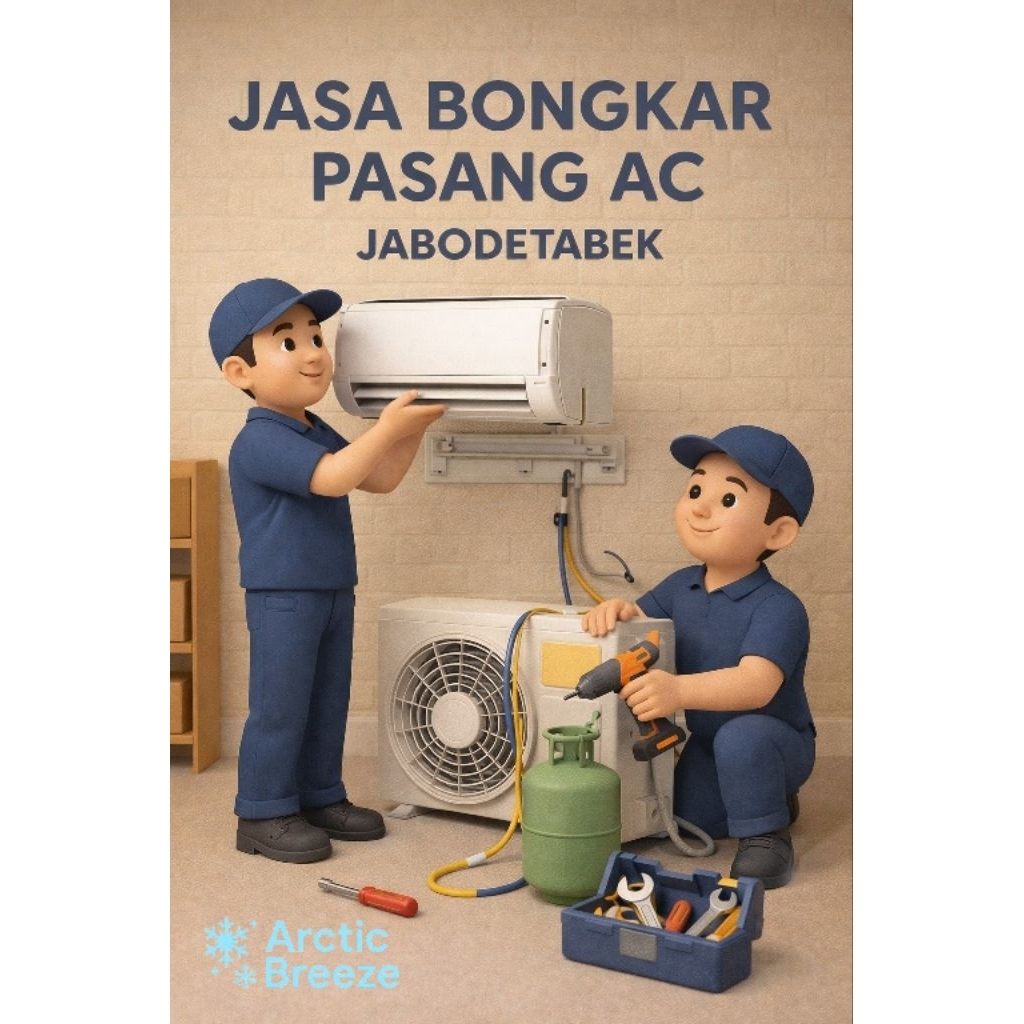 JASA BONGKAR PASANG AC INDOOR DAN OUTDOOR Untuk AC 0,5PK - 2PK