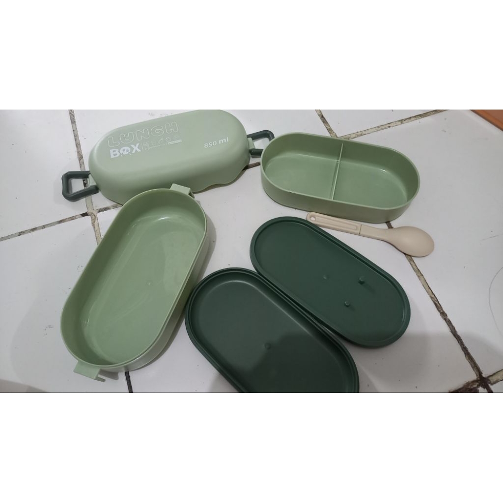 NEW Bonbox Lunch Box Green 850ml