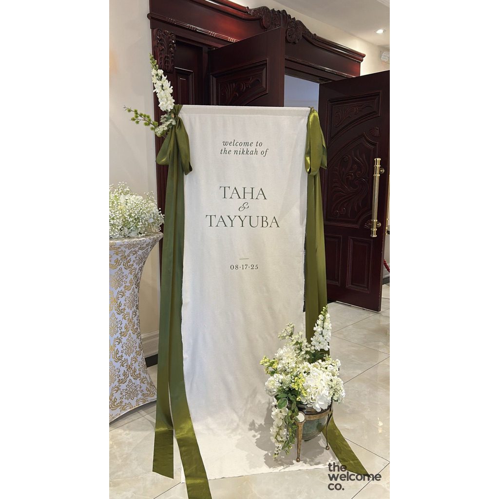 WELCOME SIGN WEDDING / SIGN WEDDING KAIN