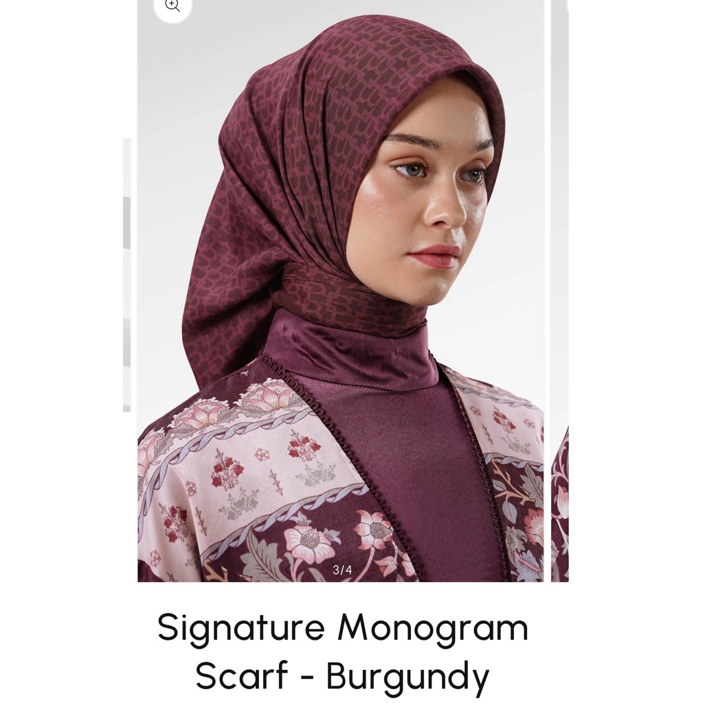 Benang Jarum Signature Monogram Scarf