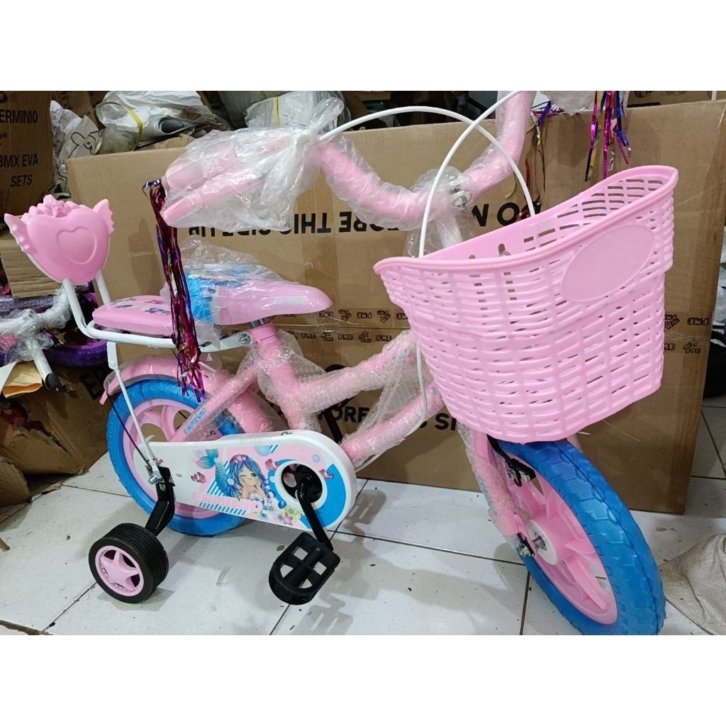 Sepeda Anak ERMINIO 12" ban Eva dan sepeda mini kuromi 12inch ban pompa