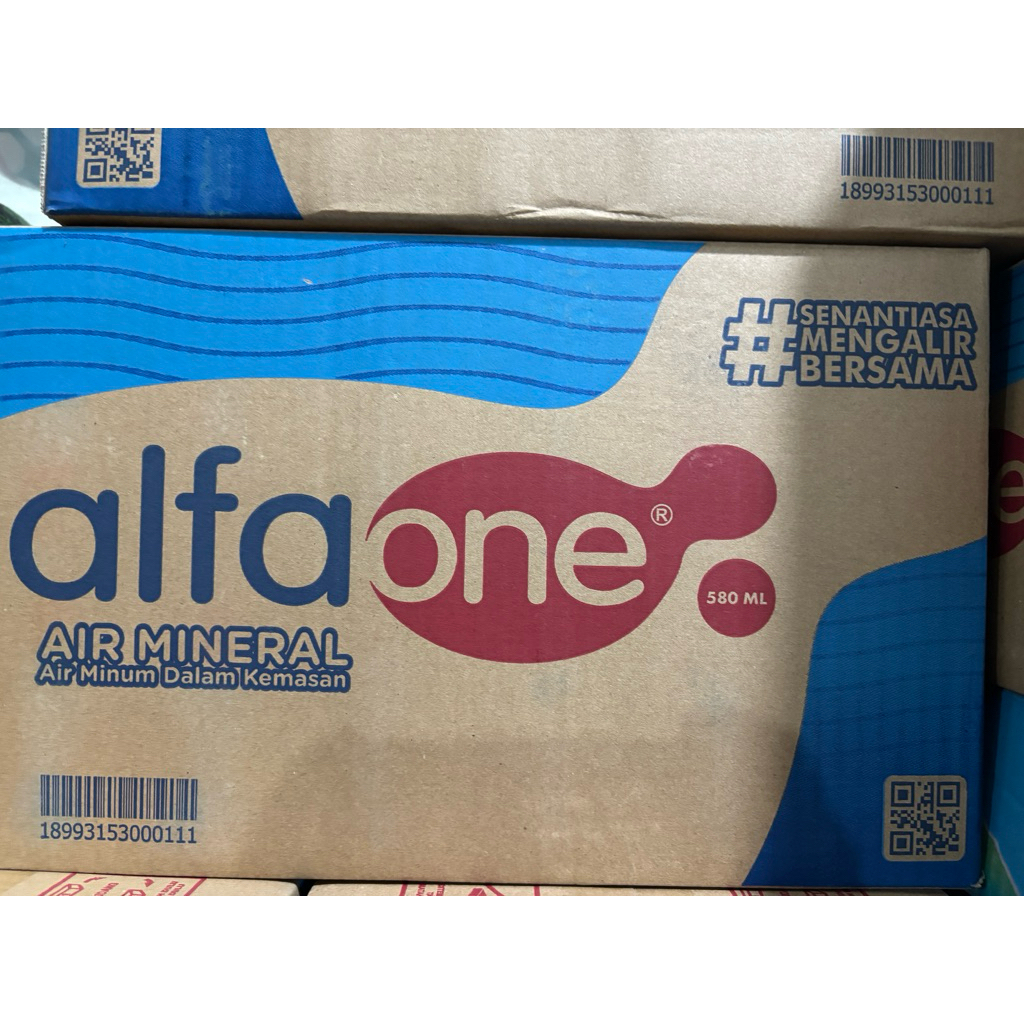 1 DUS ALFA ONE 24x580ml air mineral botol