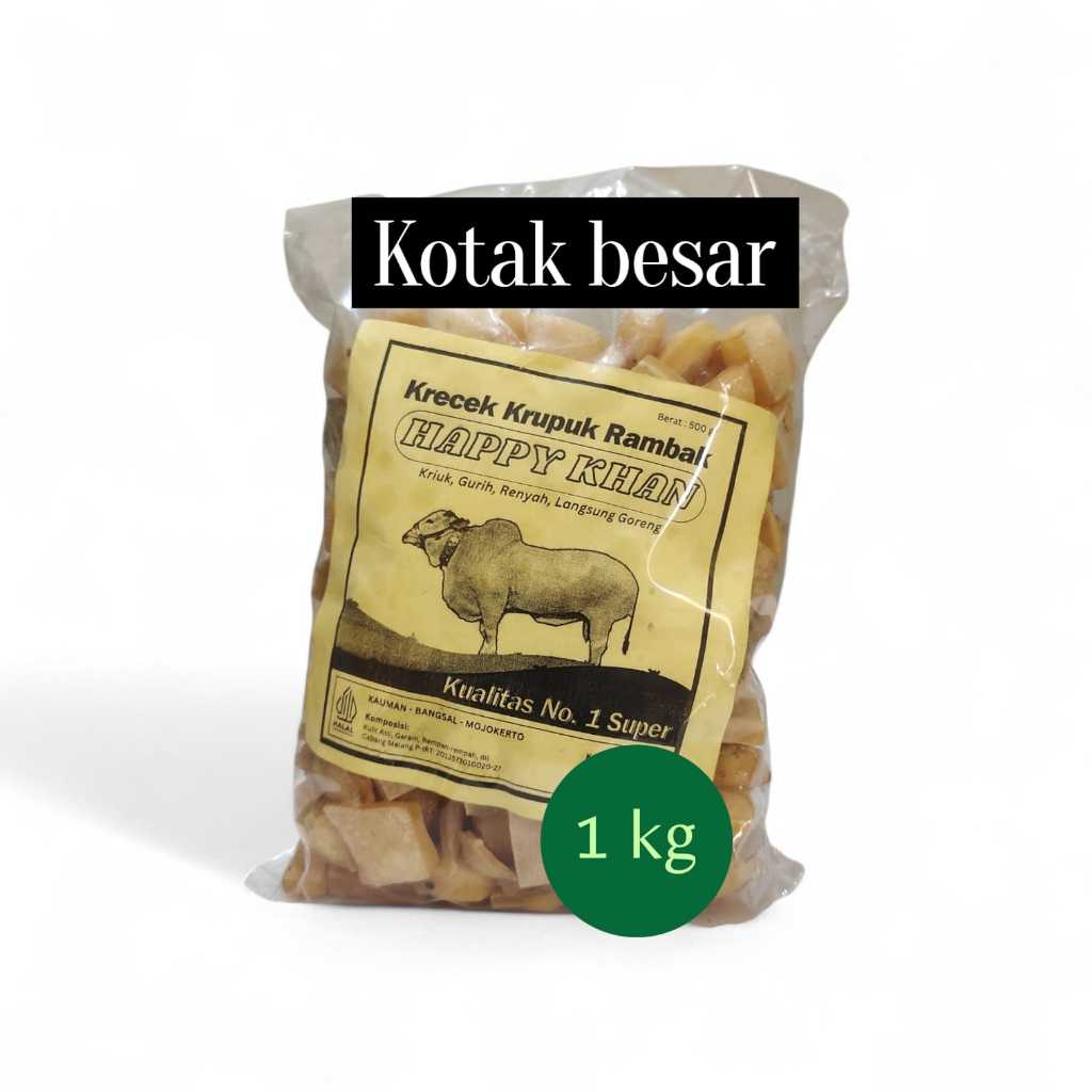 Kerupuk Kulit Sapi DADU BESAR 1Kg Krecek Rambak Sapi Mojokerto