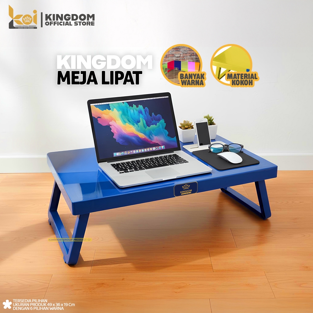 Kingdom Official Indonesia - Meja Belajar / Meja Lipat / Meja Laptop / Meja Lesehan Plastik
