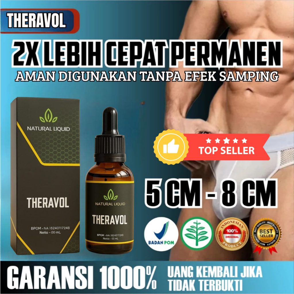 Theravol Pembesar Joni asli dan panjang Permanen 100% Original Paling Ampuh Pembesarpenis Mr P laki 