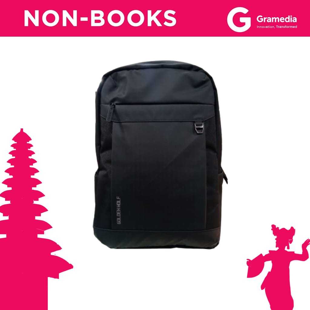 GRAMEDIA BALI - THOMAS TAS RANSEL COWOK GOLDEN WOLF / TAS RANSEL COWOK