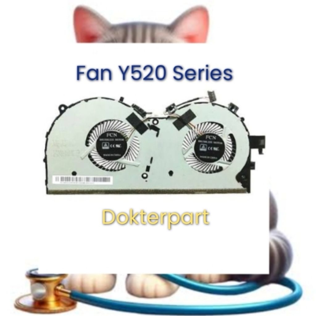 Fan Laptop Legion Y520 Y520-15IKB Y520-IKBM Y520-15 Y520-IKBN R520 R720 R720-15IKBN Y520-15IKBA GTX1