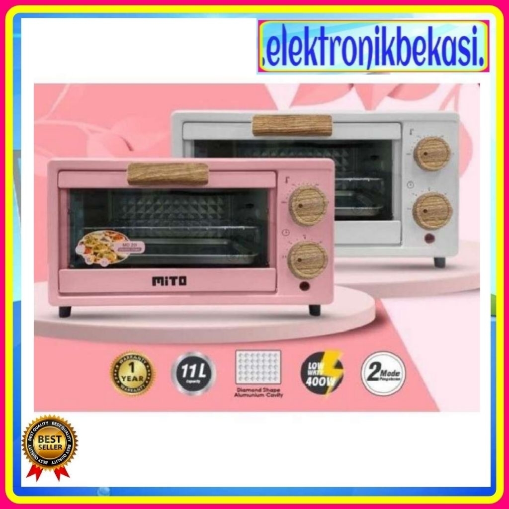 OVEN MITO MO 20 / OVEN LISTRIK MITO 11 LITER MO20 / MITO MO-20 ELECTRIC OVEN MINI 11 LITER