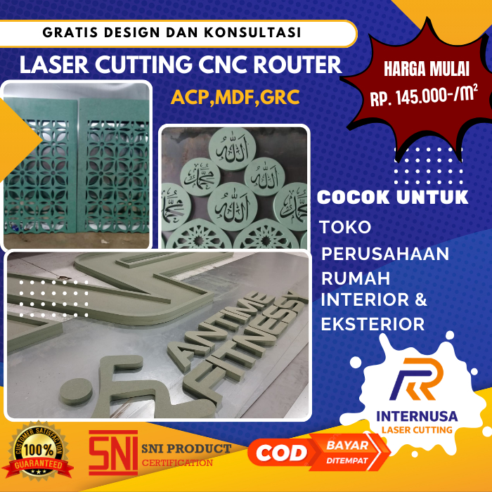 Laser Cutting Cnc Router, HMR, MDF, ACP