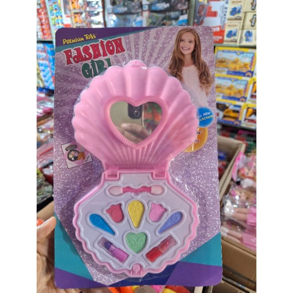 Mainan Makeup Anak Perempuan Kerang / Kaca Makeup Mainan Anak Anak