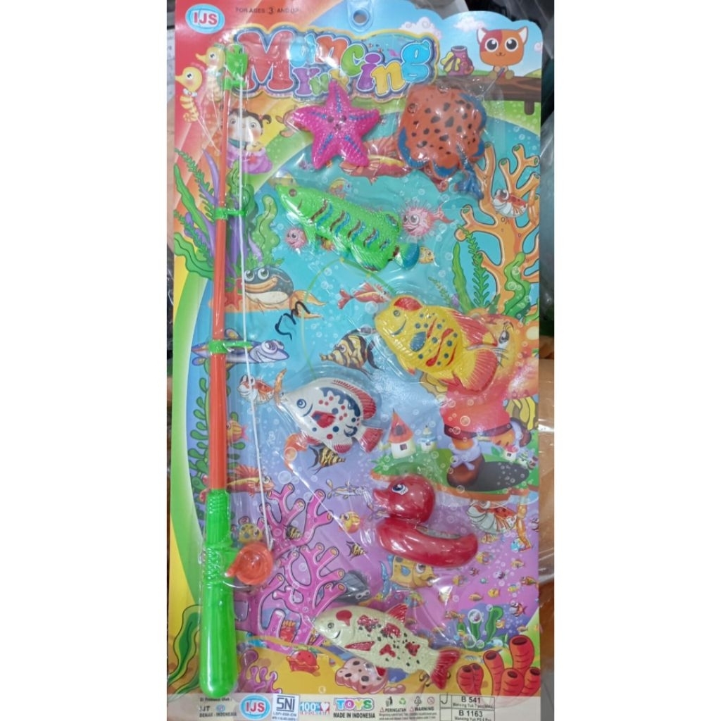 Mainan Pancing Ikan Magnet / Mainan Anak Pancing Pancingan Ikan