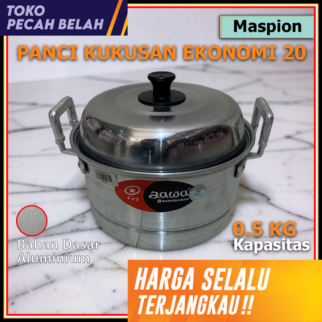 MASPION Panci Kukusan DANDANG EKONOMI Jawa 20 CM Aluminium