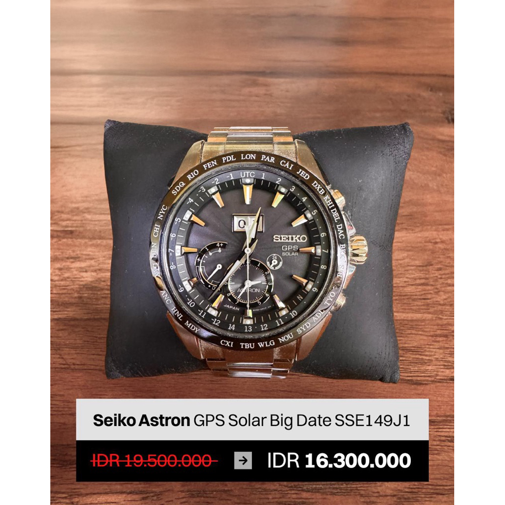 Seiko Astron GPS Solar Big Date SSE149J1