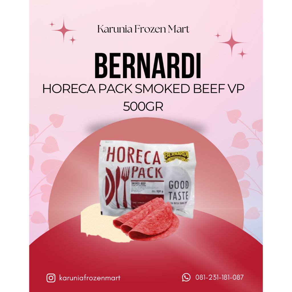 Bernardi Horeca Pack Smoked Beef VP 500gr Bernardi Horeca Pack Smoked Beef VP 500gr