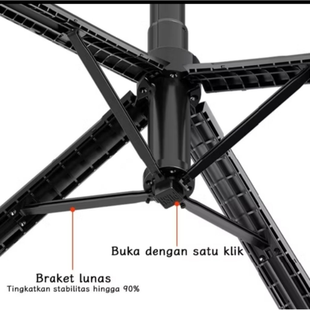 Hot Sale Tripod Toorea 180Cm 4 Kaki Aluminium Multifungsi