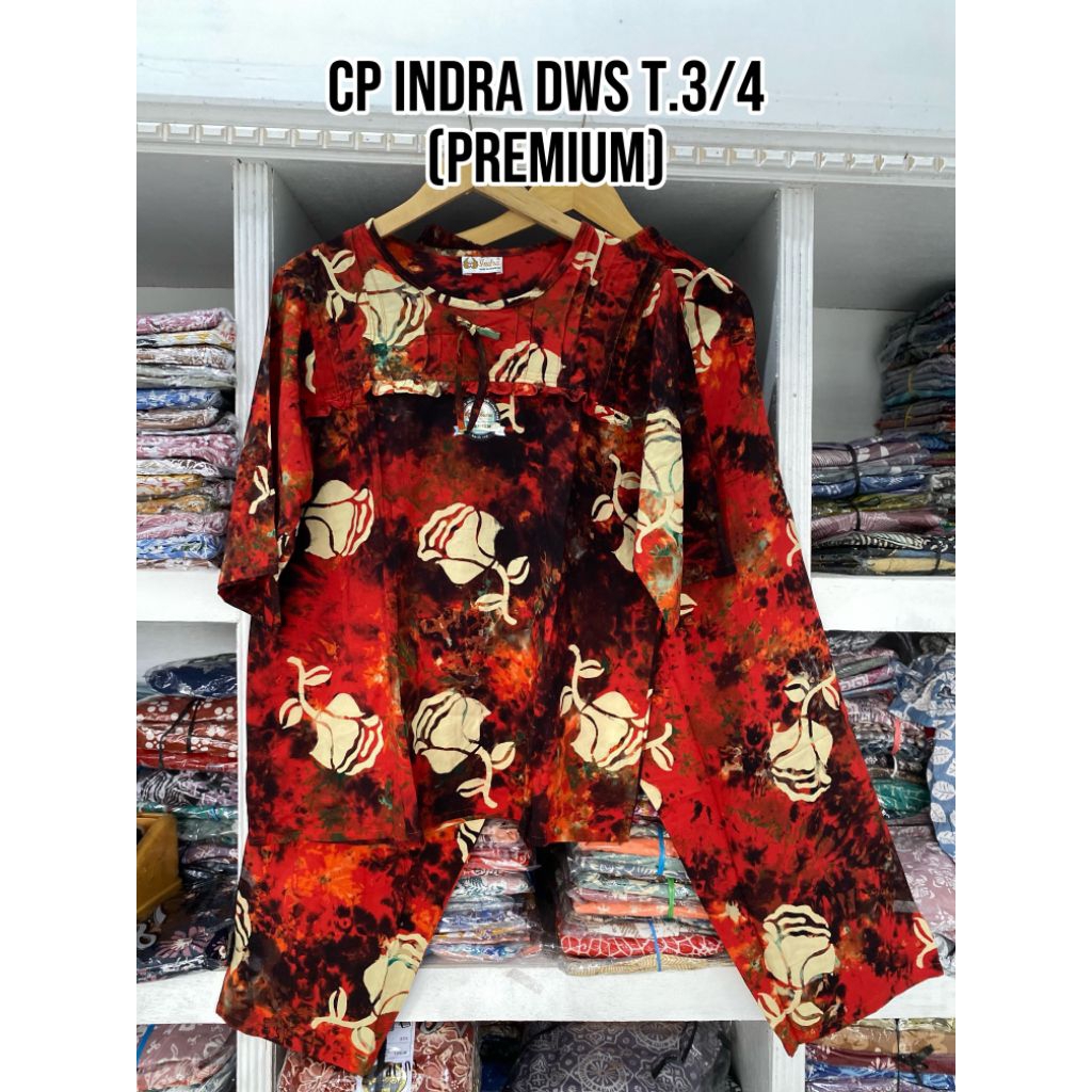 Indra ~ Setelan Indra Dewasa/Standar Tangan 3/4 by Batik Indra