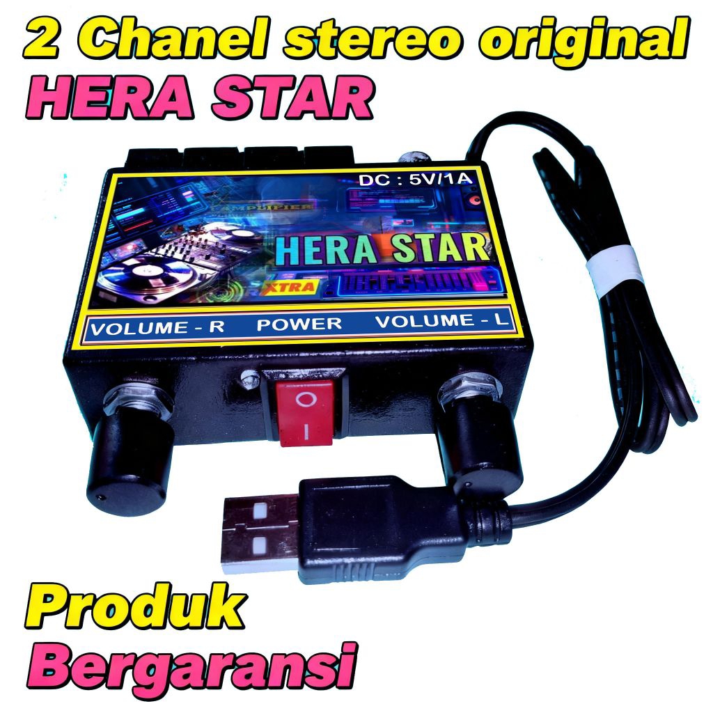 Amplifier Stereo 2 Channel Original - 5V 1A - Input RCA,