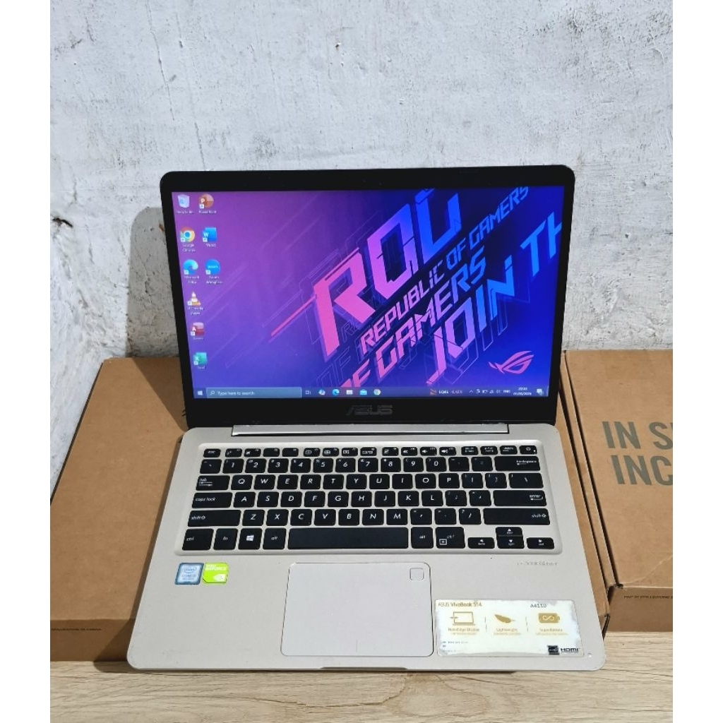 Laptop Asus VivoBook s14 x411uf Core I5 Gen 8 Dual VGA Nvidia MX130 Dual Storage Ram 8 SSD 128 + HDD