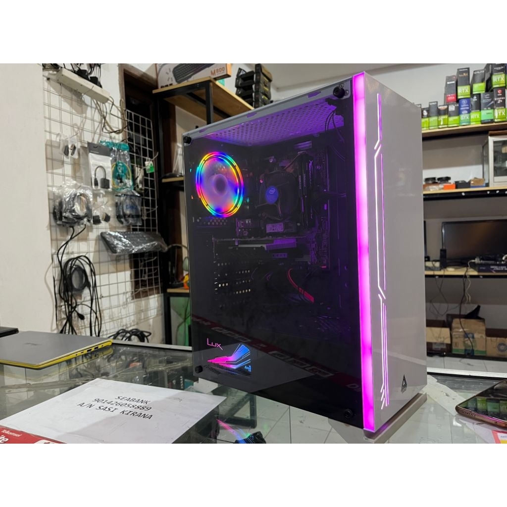 PC Gaming Rakitan Intel Core i3 9100F dengan RAM 16 GB dan VGA GTX 750 TI 4GB DDR5