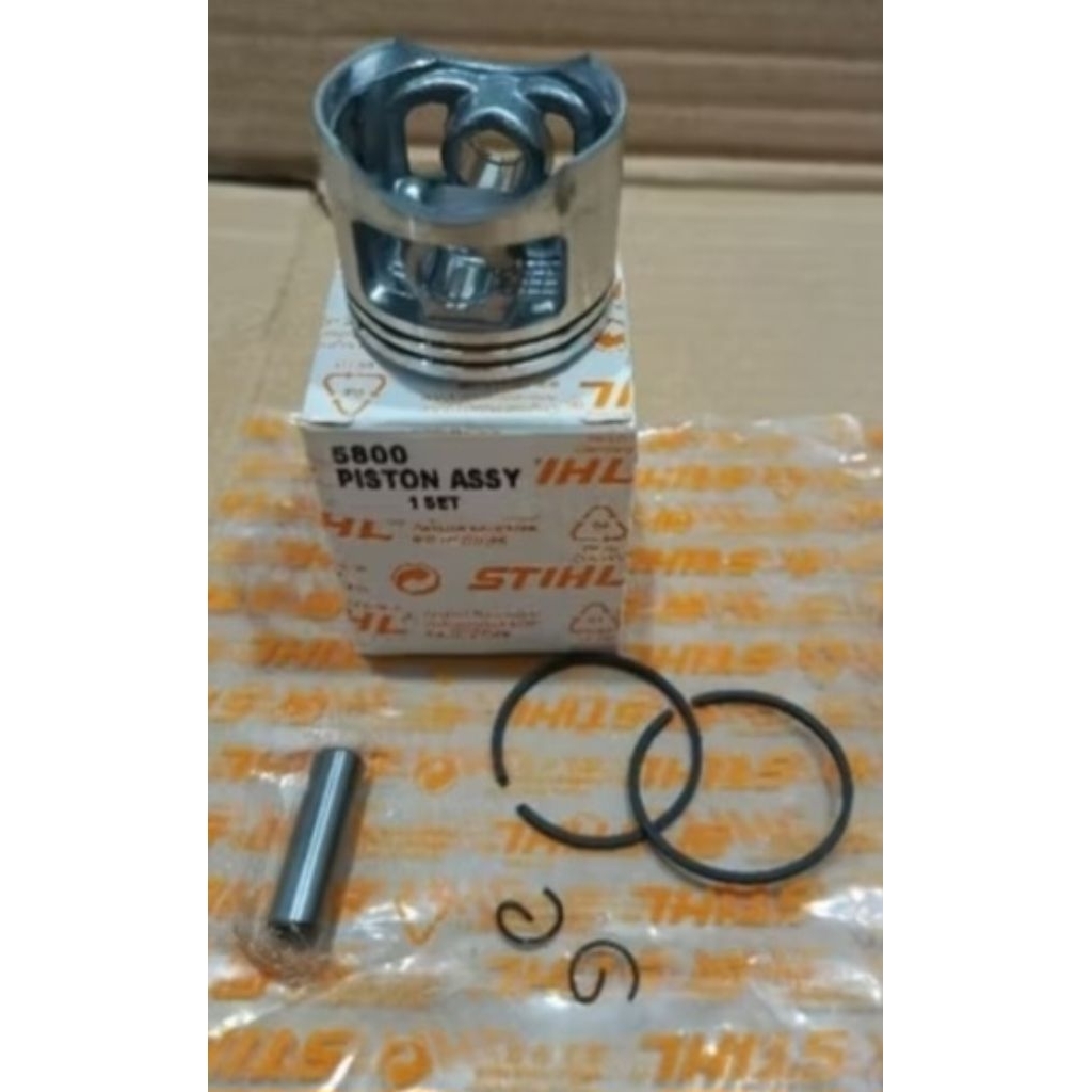 PISTON KIT ASSY UNTUK MESIN SENSO 5800 STIHL ORIGINAL /SEHER MESIN SENSO 5800 STIHL ASLI