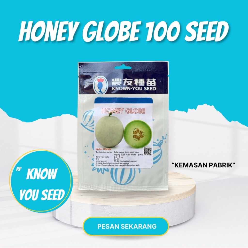 HONEY GLOBE 100 SEED Benih Melon Known you seed
