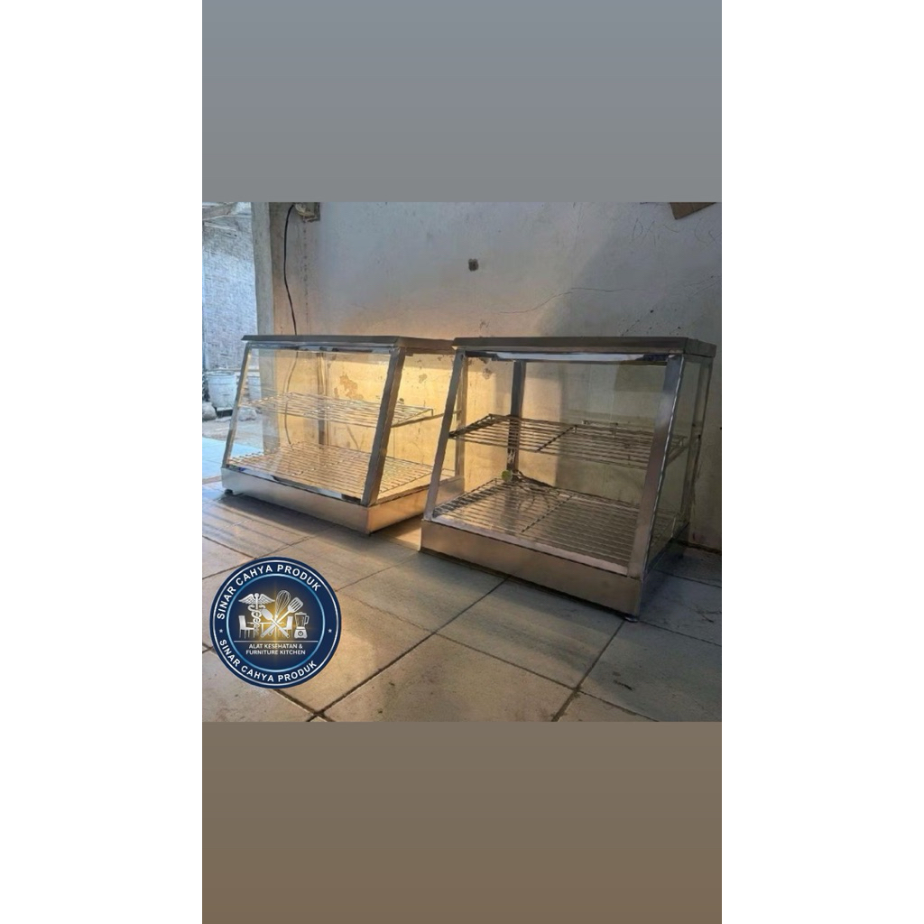 Warmer food Display fried chicken Etalase Chicken STAINLESS STEEL 304
