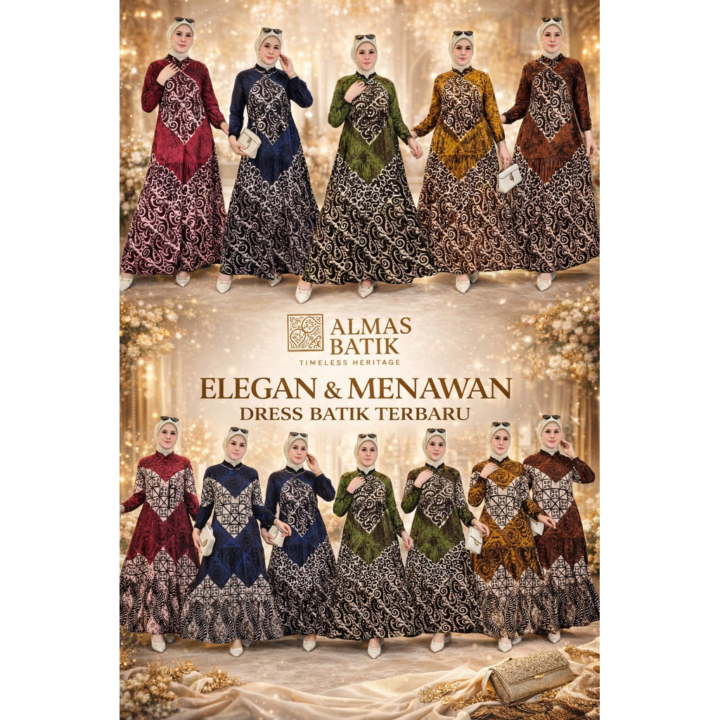 Gamis Twill Rayon Premium Quality/Modern/Gamis Madongan/