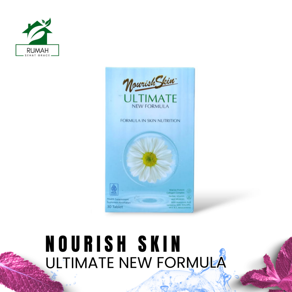 RSG (ECER) NOURISH SKIN ULTIMATE NEW FORMULA 1 Tablet Mencerahkan, dan Mengatasi Jerawat