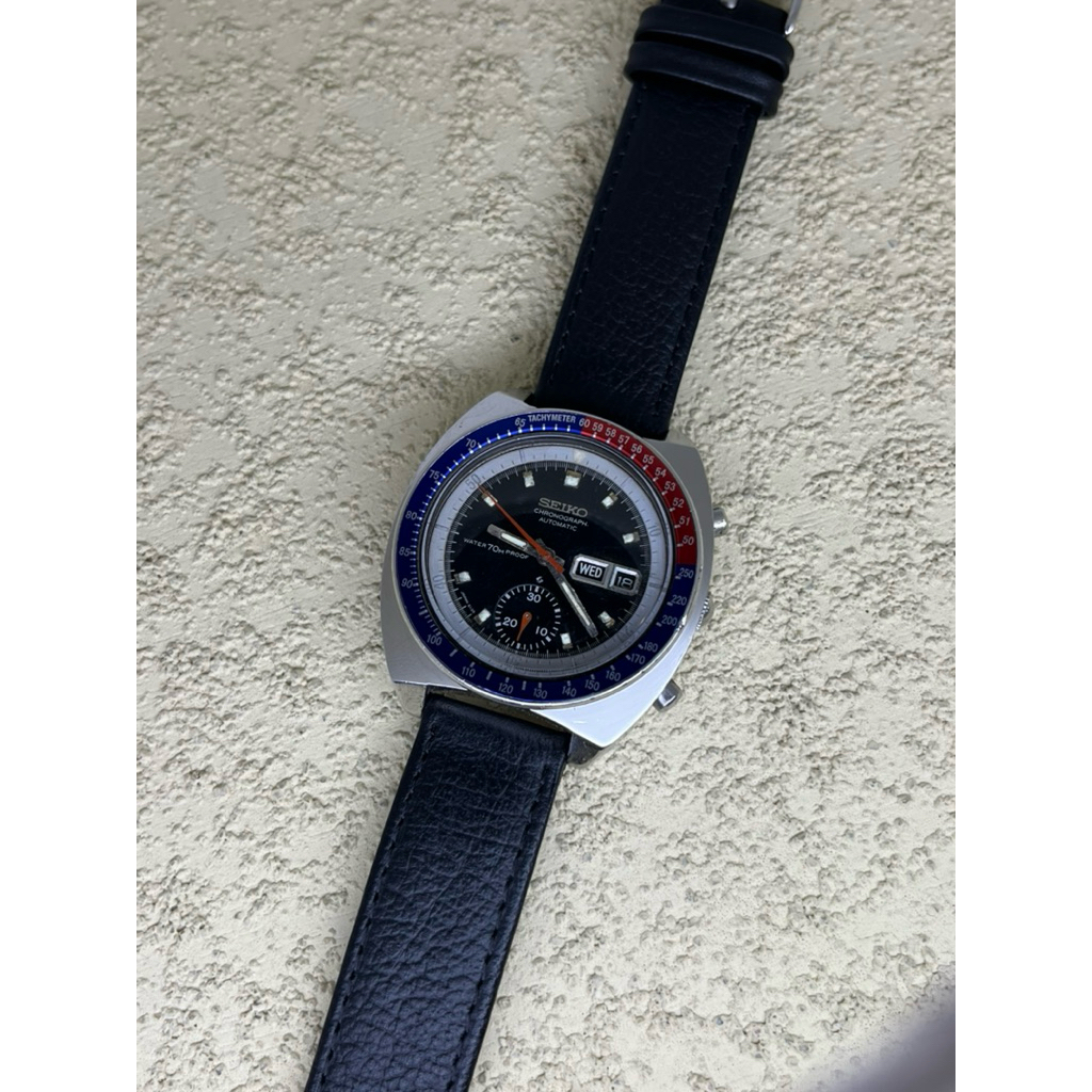 Arloji Jam tangan Seiko Pogue 6139 6002 Chrono Second Preloved