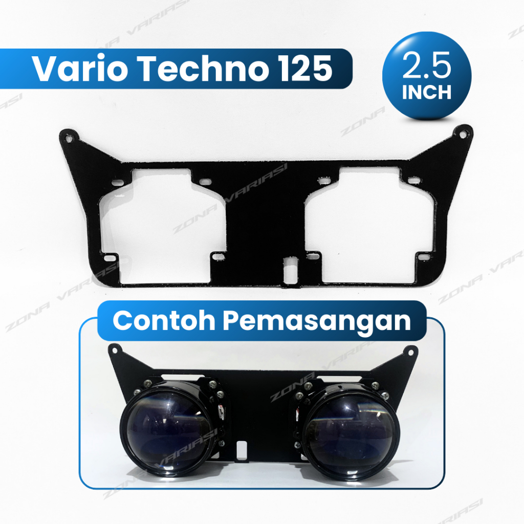 BREKET BRACKET DUDUKAN LAMPU BILED PROJIE 2,5 inch NEW VARIO 160 HID VARIO 125/150