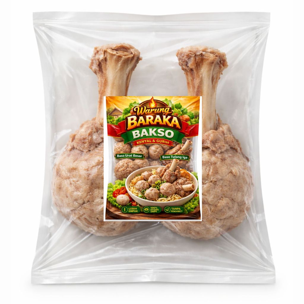 Bakso Tulang Iga - Bakso iga sapi ukuran besar nikmat lezat 100% daging sapi pilihan