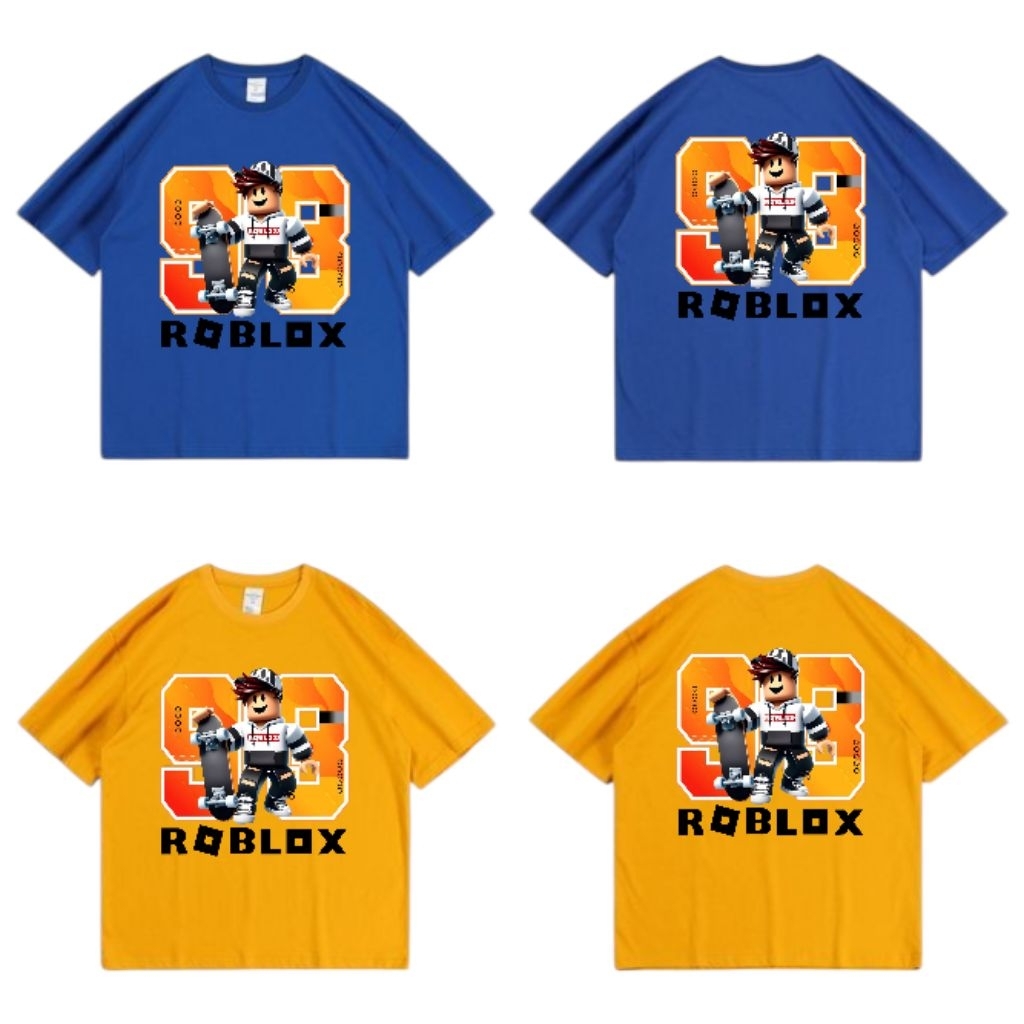 Atasan kaos roblox number anak unisex / baju kaos roblox anak cowok cewek