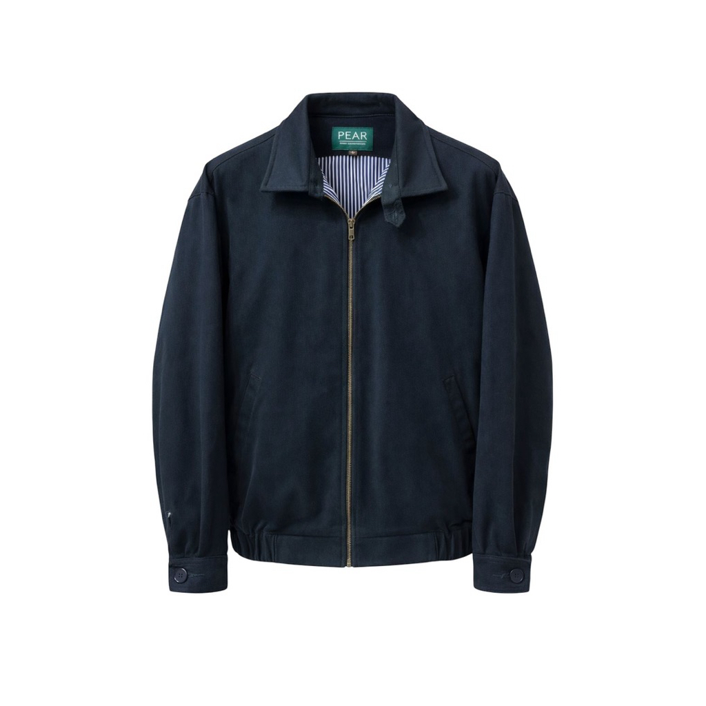 PEAR Classic Harrington Jacket – Navy Blue