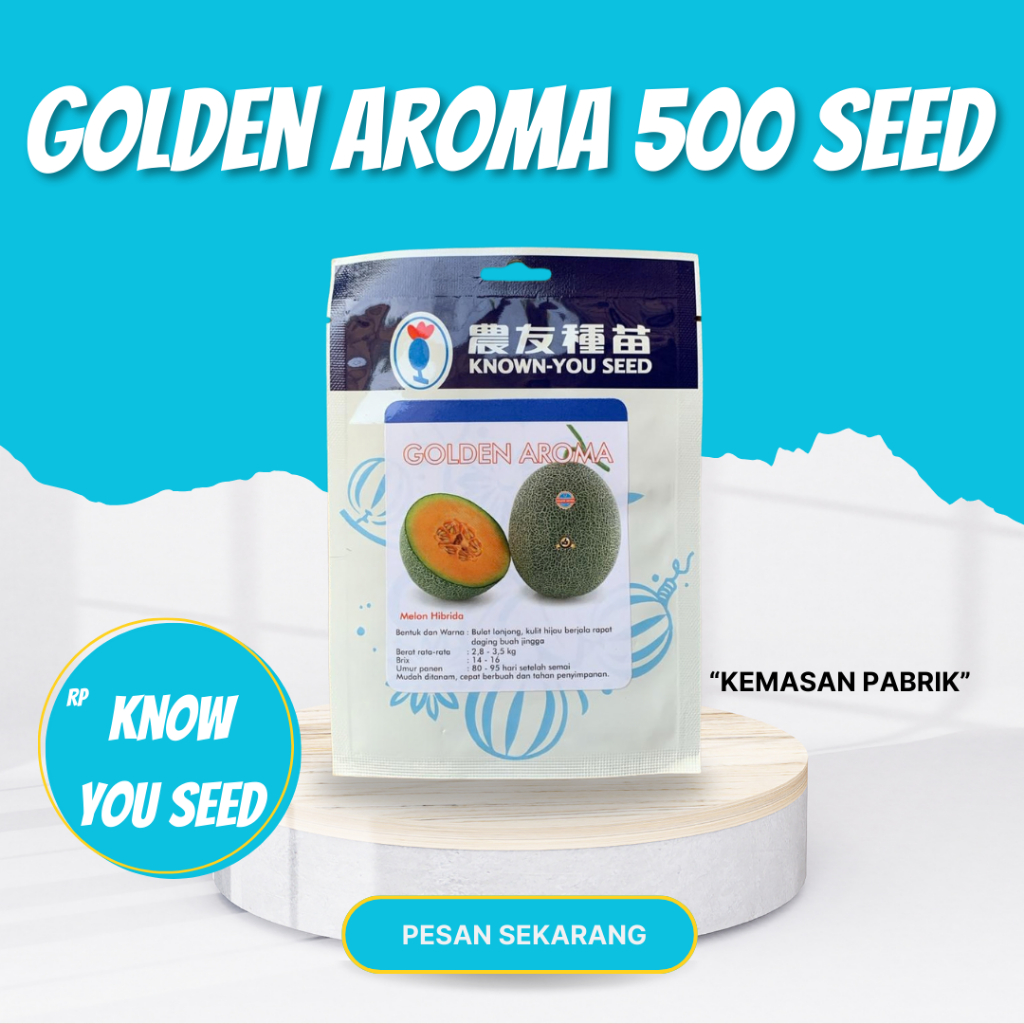 Known you seed Golden Aroma Benih melon 500 seed